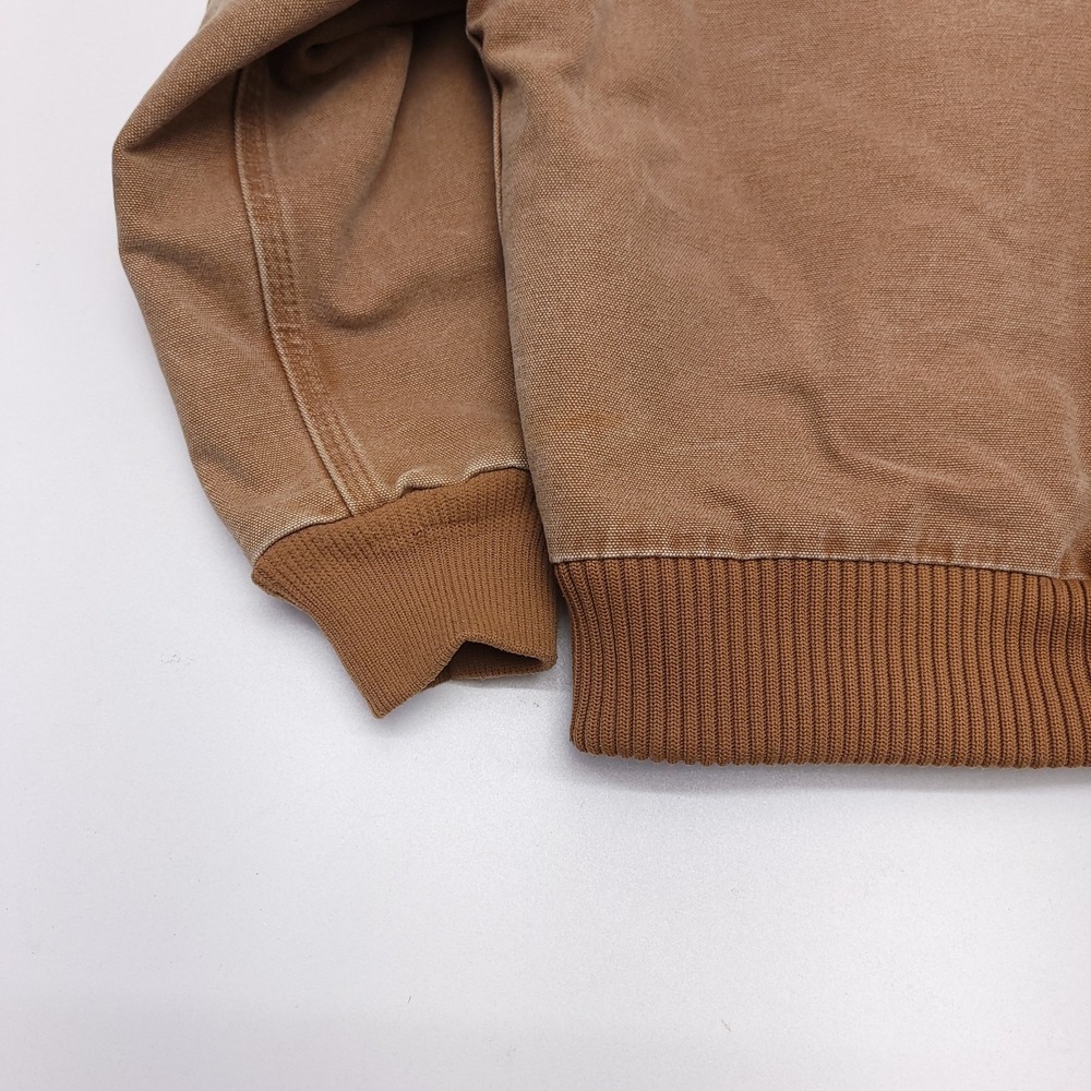 Carhartt Youth Boys Jacket Coat Hood Quilt Lined Duct‎ Brown Med (8) - Picture 7 of 8